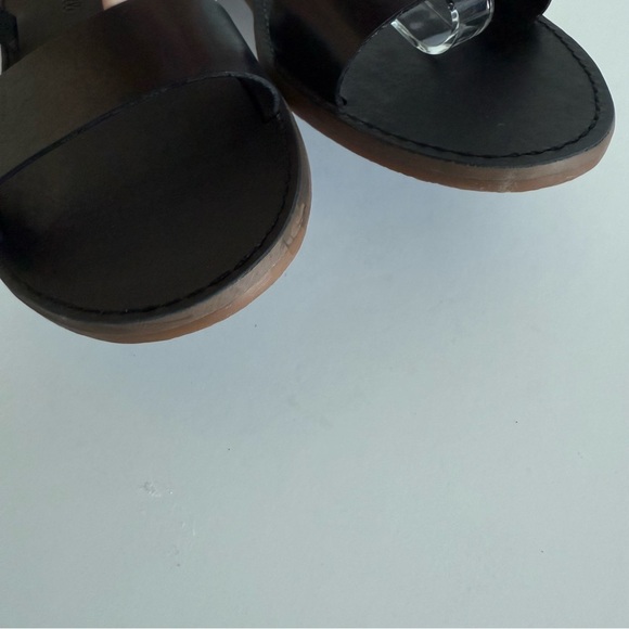 Madewell Leather Flat Sandals Ankle Strap The Boardwalk Casual Boho Size 8.5 - Picture 6 of 11